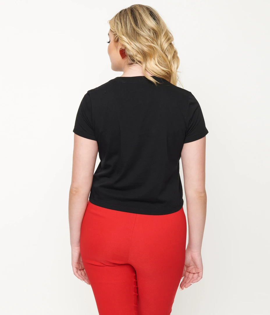 Shop Sour+Plus UNIQUE VINTAGE X HELLO KITTTY BLACK HELLO KITTY CROP TEE 5 Shop Sour+Plus UNIQUE VINTAGE X HELLO KITTTY BLACK HELLO KITTY CROP TEE