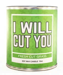 None I WILL CUT YOU SOY WAX CANDLE Homewares