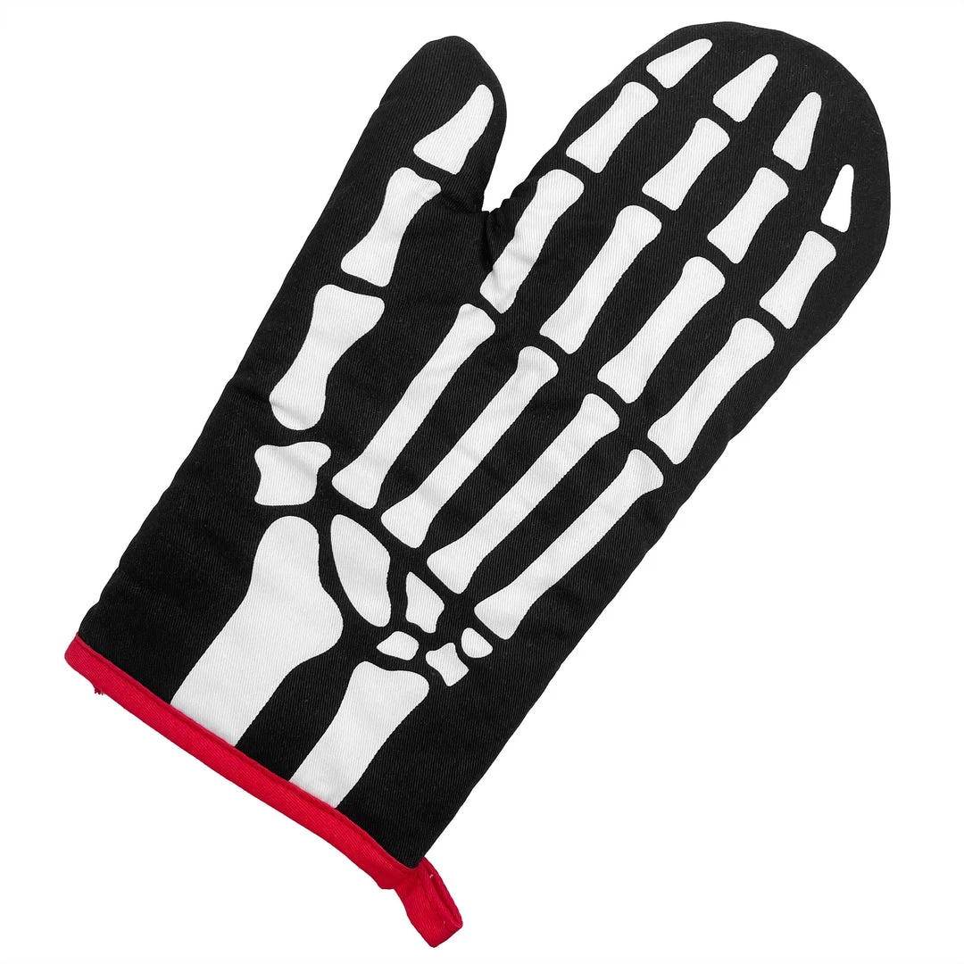 Shop Sourpuss SOURPUSS MISS BONES OVEN MITTS SET 4 Shop Sourpuss SOURPUSS MISS BONES OVEN MITTS SET