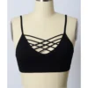 None CALISTA STRAPPY BRALETTE BLACK