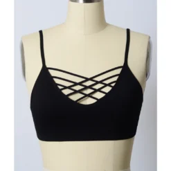 None CALISTA STRAPPY BRALETTE BLACK