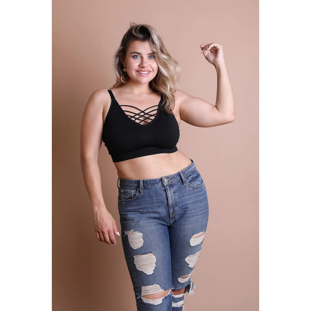 None CALISTA STRAPPY BRALETTE BLACK 4 None CALISTA STRAPPY BRALETTE BLACK