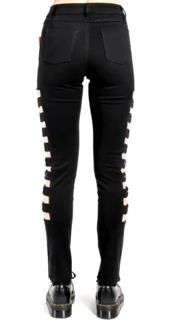 Tripp NYC TRIPP SIDE BUCKLE PANTS BLACK Apparel