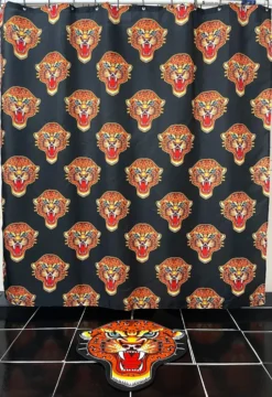 SOURPUSS JAGUAR SHOWER CURTAIN Haunted Homewares