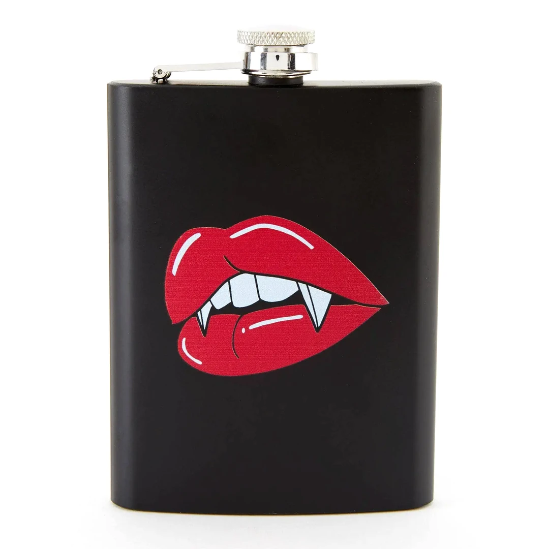 PUNKY PINS JUICY FANGS TALL FLASK Homewares 3 PUNKY PINS JUICY FANGS TALL FLASK Homewares