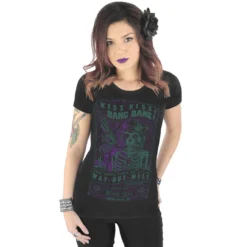 SERPENTINE KISS KISS! BANG BANG WOMENS CREW NECK TEE