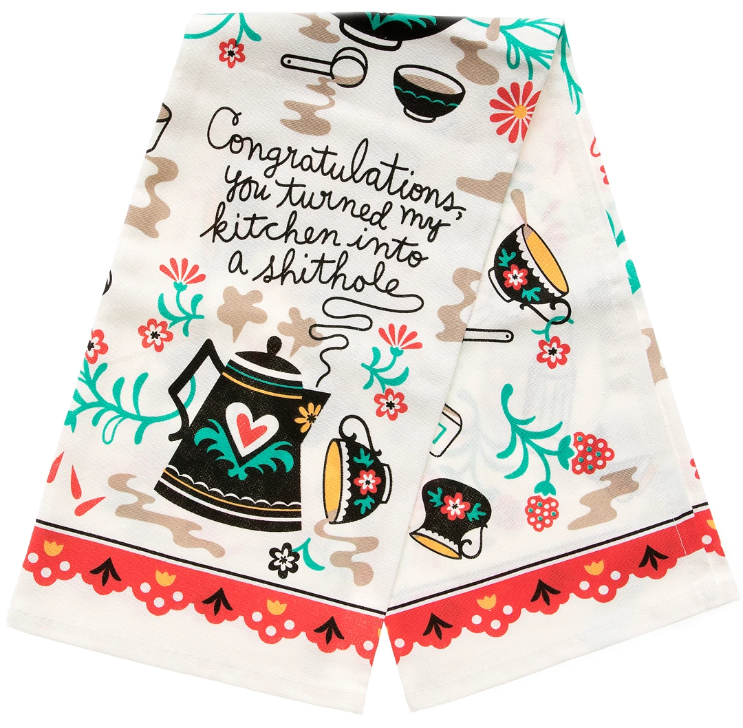 Blue Q KITCHEN SH*THOLE DISH TOWEL 5 Blue Q KITCHEN SH*THOLE DISH TOWEL