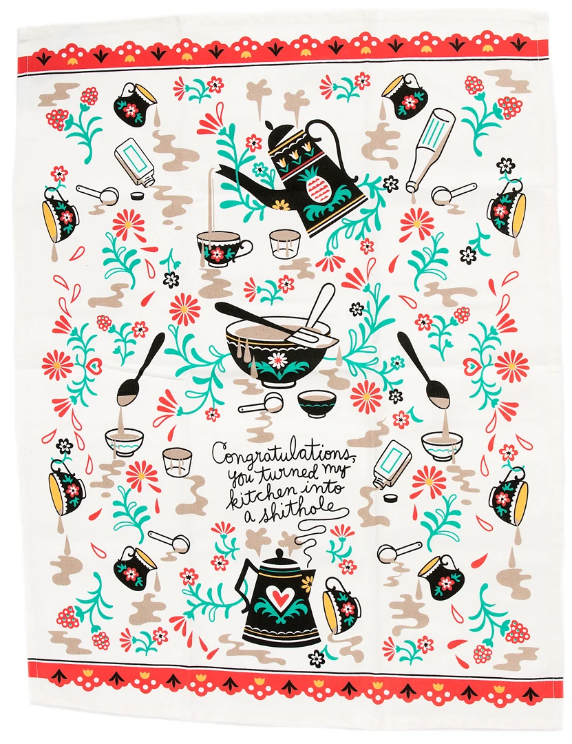 Blue Q KITCHEN SH*THOLE DISH TOWEL 4 Blue Q KITCHEN SH*THOLE DISH TOWEL