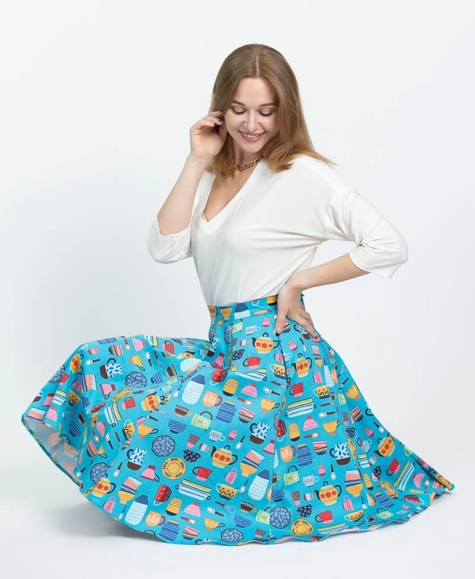 EVA ROSE KITSCHY KITCHEN SWING SKIRT 6 EVA ROSE KITSCHY KITCHEN SWING SKIRT