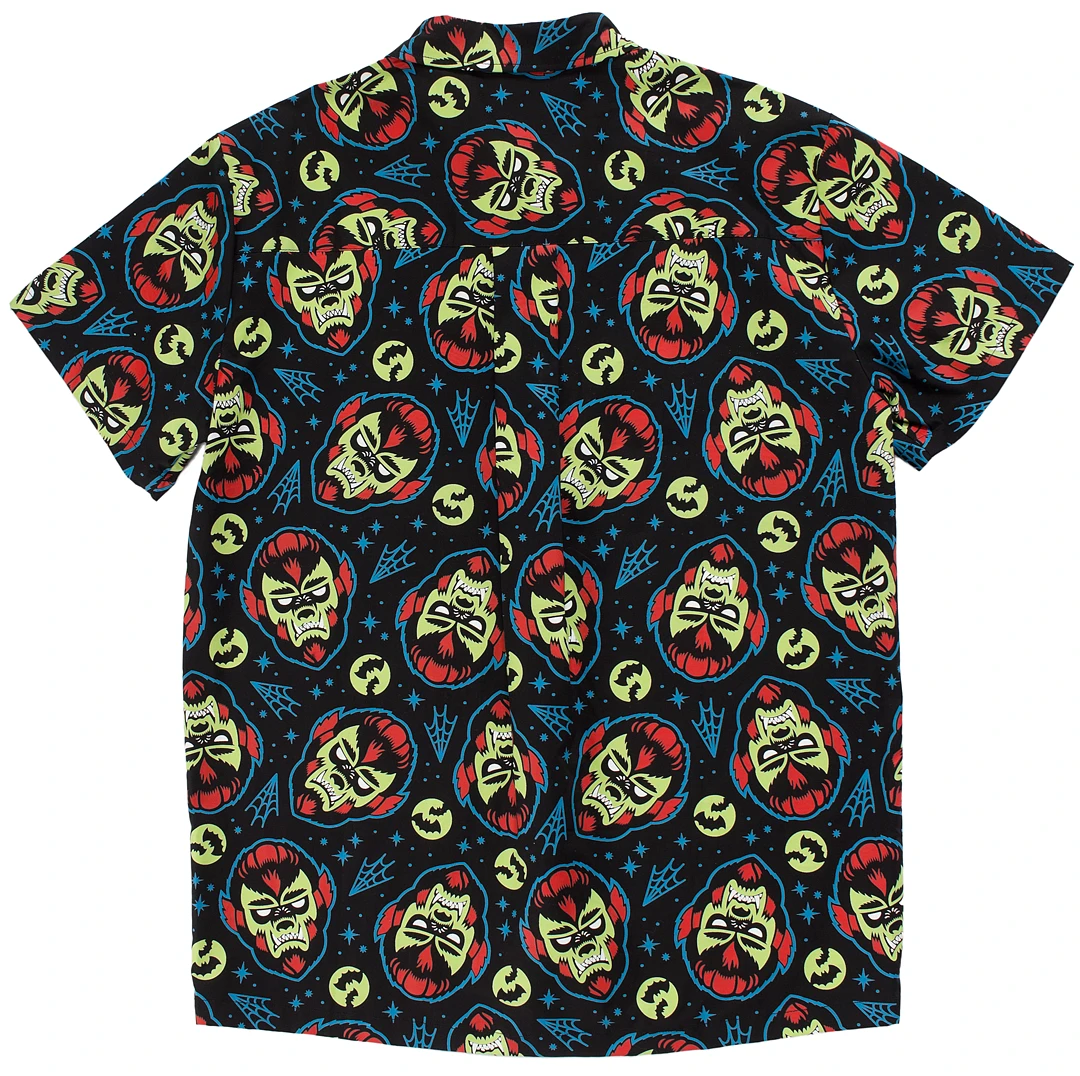 KUSTOM KREEPS WOLFMAN BUTTON DOWN 4 KUSTOM KREEPS WOLFMAN BUTTON DOWN