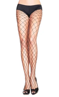 None Accessories BLACK FENCE NET STOCKINGS