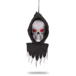 None HANGING SOUND & LIGHT MOTION ACTIVATED REAPER SKULL Homewares