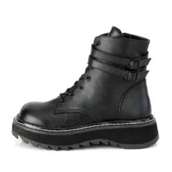 DEMONIA LILITH LACE UP ANKLE BOOTS 8 DEMONIA LILITH LACE UP ANKLE BOOTS