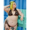 SOURPUSS LUNA BATS BLACK/ORANGE SCRUNCH BIKINI What's New