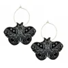 None LUNA MOTH HOOP EARRINGS BLK/WHT What's New 2 None LUNA MOTH HOOP EARRINGS BLK/WHT What's New