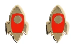 Accessories LUXCUPS CREATIVE RED ROCKET EARRINGS