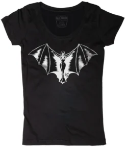 LUCKY 13 VAMPY SCOOP NECK TEE