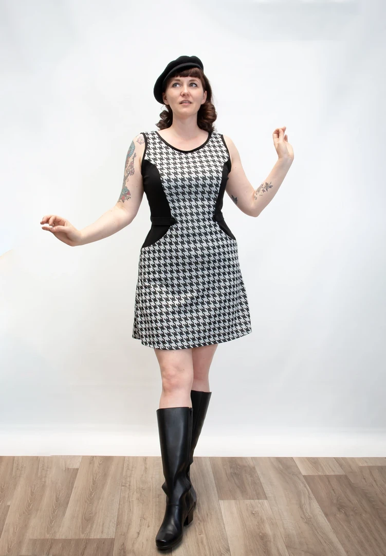 Shop Sour+Plus HEART OF HAUTE MANDIE HOUNDSTOOTH DRESS 4 Shop Sour+Plus HEART OF HAUTE MANDIE HOUNDSTOOTH DRESS