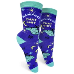 Groovy Things Co. GROOVY THINGS CO MANIFEST THAT SH*T WOMENS CREW SOCKS