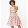 UNIQUE VINTAGE MUSHROOM PRINT MAXINE SWING DRESS Shop Sour+Plus