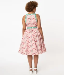 UNIQUE VINTAGE MUSHROOM PRINT MAXINE SWING DRESS Shop Sour+Plus