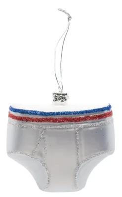 None Homewares TIGHTY WHITIES ORNAMENT