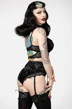 KILLSTAR MERCY LACE GARTER BELT BLACK Shop Sour+Plus