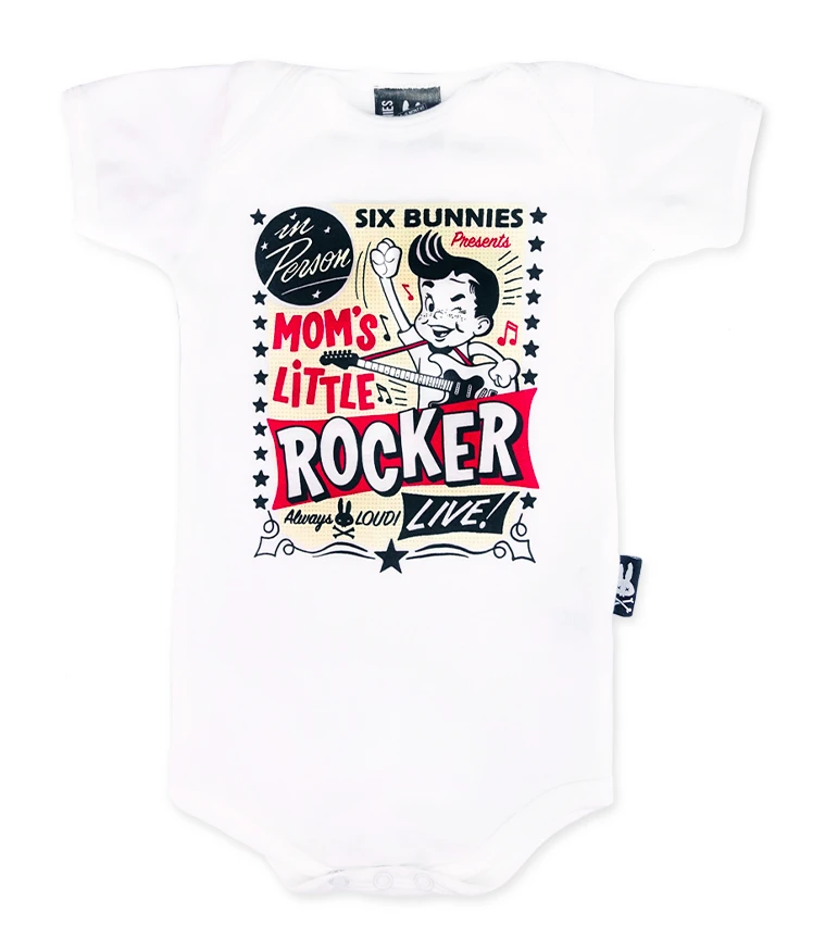 SIX BUNNIES MOM'S LITTLE ROCKER ONE PIECE 3 SIX BUNNIES MOM'S LITTLE ROCKER ONE PIECE