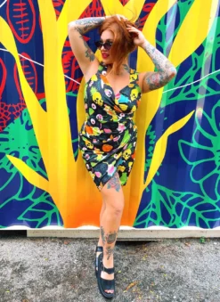 SOURPUSS MONSTER LUAU TIKI DRESS