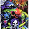 None Back In Stock MONSTERS FLOCKED BLACKLIGHT POSTER