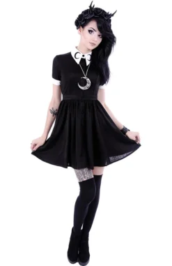 RESTYLE MOON COLLAR DRESS Shop Sour+Plus