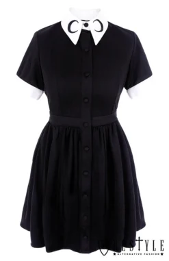 RESTYLE MOON COLLAR DRESS Shop Sour+Plus