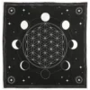 None MOON PHASE CRYSTAL GRID ALTAR CLOTH Back In Stock