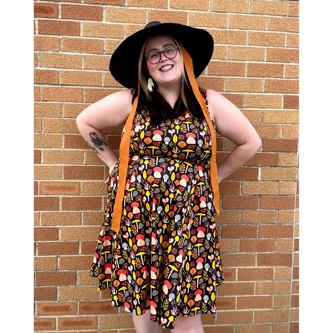 EVA ROSE MUSHROOMS MID DRESS 3 EVA ROSE MUSHROOMS MID DRESS