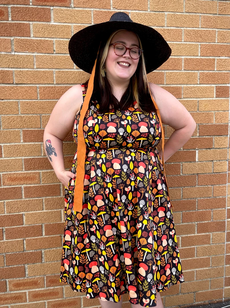 EVA ROSE MUSHROOMS MID DRESS 5 EVA ROSE MUSHROOMS MID DRESS