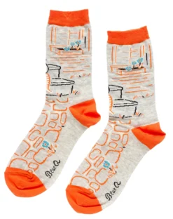 Blue Q MY CAT IS COOL AS F CREW SOCKS