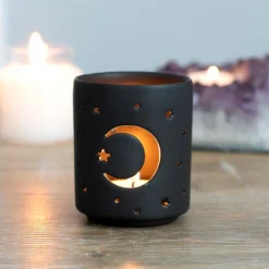 None MYSTICAL MOON TEALIGHT HOLDER Back In Stock