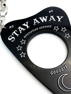 None MYSTIFYING DEFENSE OUIJA PLANCHETTE KEYCHAIN