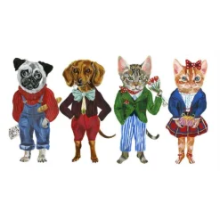 None NATHALIE LETE FANCY FAUNA NOTECARDS SET Homewares