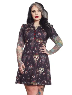 SOURPUSS BON VOYAGE ROSIE DRESS