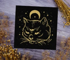 Homewares CAT COVEN THE ORACLE PRINT