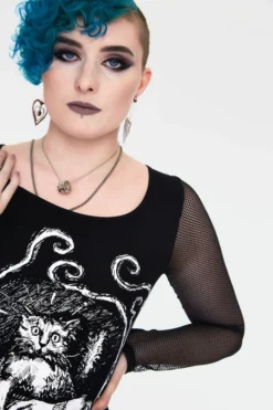 JAWBREAKER OUIJA CATS LONG SLEEVE TOP