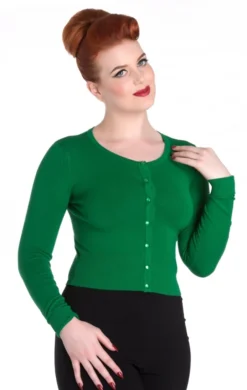 Shop Sour+Plus HELL BUNNY PALOMA CARDIGAN GREEN