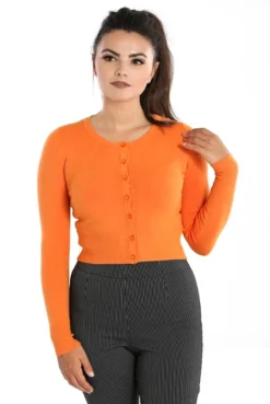 Apparel HELL BUNNY PALOMA CARDIGAN ORANGE
