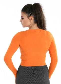 Apparel HELL BUNNY PALOMA CARDIGAN ORANGE