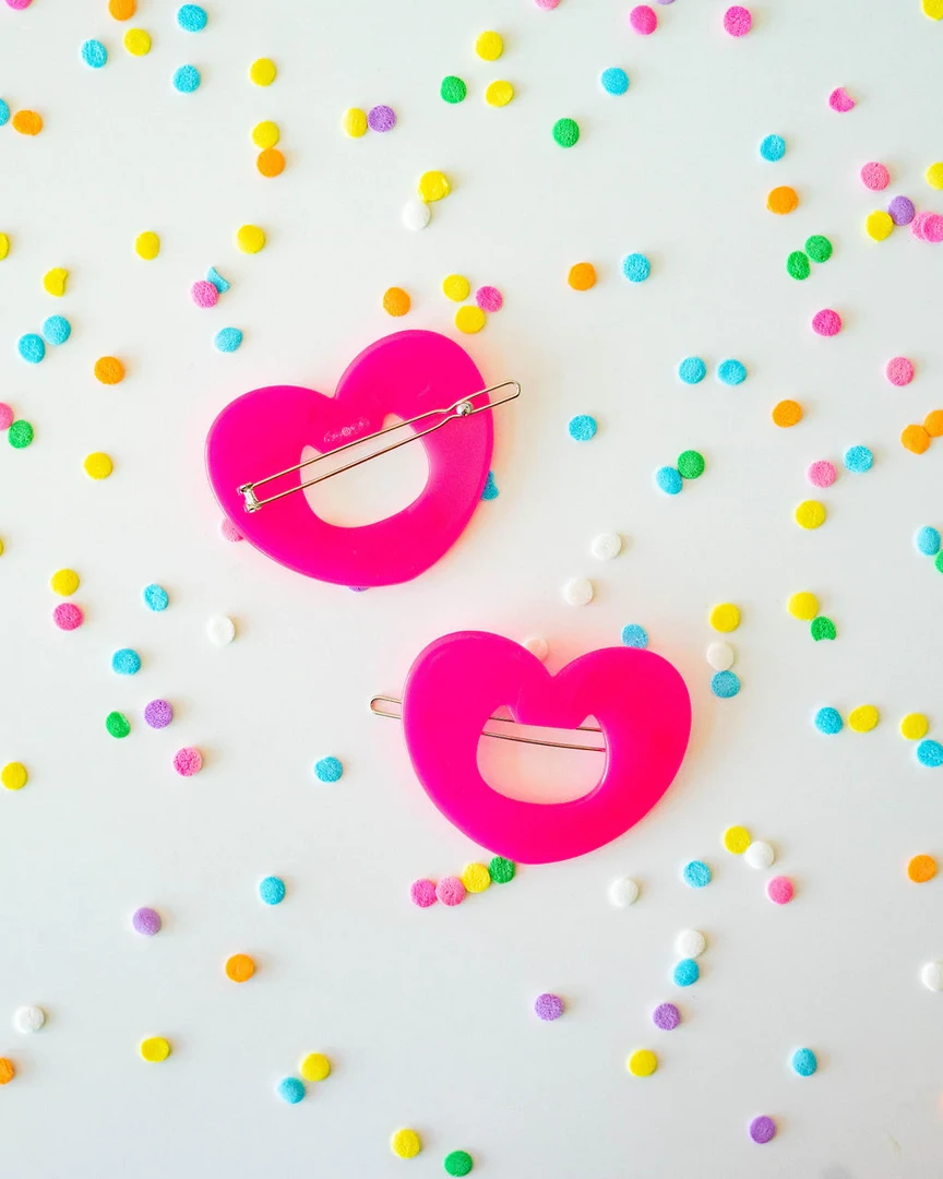 Accessories THE PINK SAMURAI CAT HEART HAIR CLIP BRIGHT PINK 4 Accessories THE PINK SAMURAI CAT HEART HAIR CLIP BRIGHT PINK