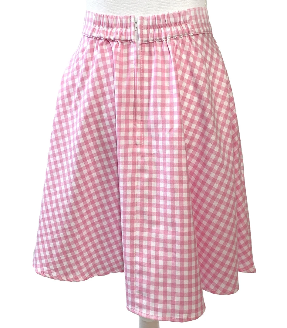 RETROLICIOUS PINK GINGHAM SKATER SKIRT Shop Sour+Plus 5 RETROLICIOUS PINK GINGHAM SKATER SKIRT Shop Sour+Plus