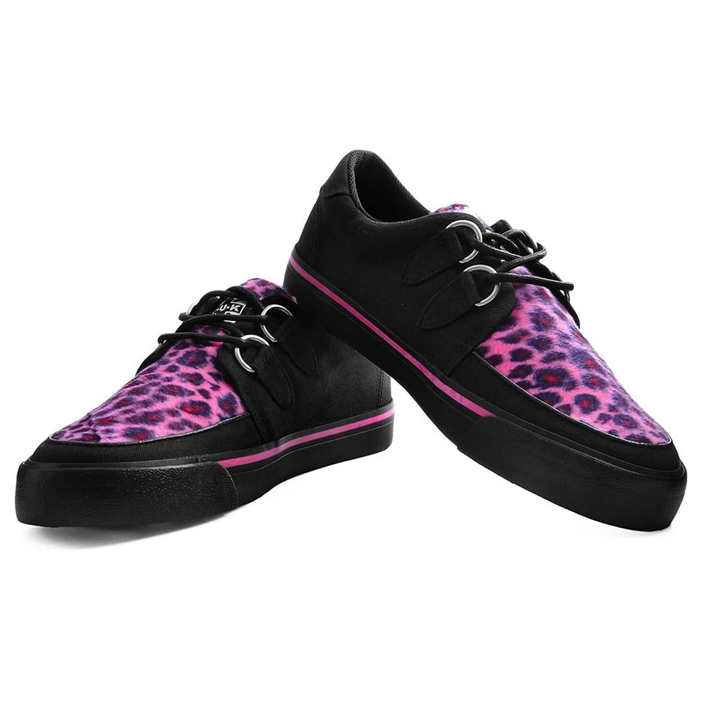 T.U.K. BLACK & PINK LEOPARD VLK SNEAKER Footwear 5 T.U.K. BLACK & PINK LEOPARD VLK SNEAKER Footwear