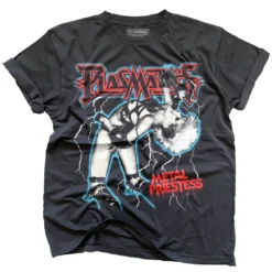 I'm With The Band ROCK ROLL REPEAT PLASMATICS METAL PRIESTESS T SHIRT