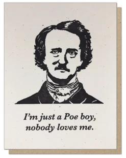 None Lifestyle GUTTERSNIPE PRESS POE BOY GREETING CARD
